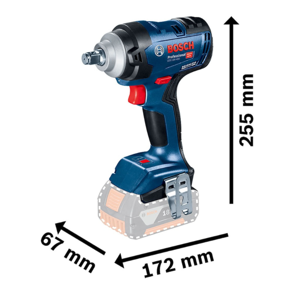 Bosch GDS 18V-400 - Complete Portable Drill/Driver Kit